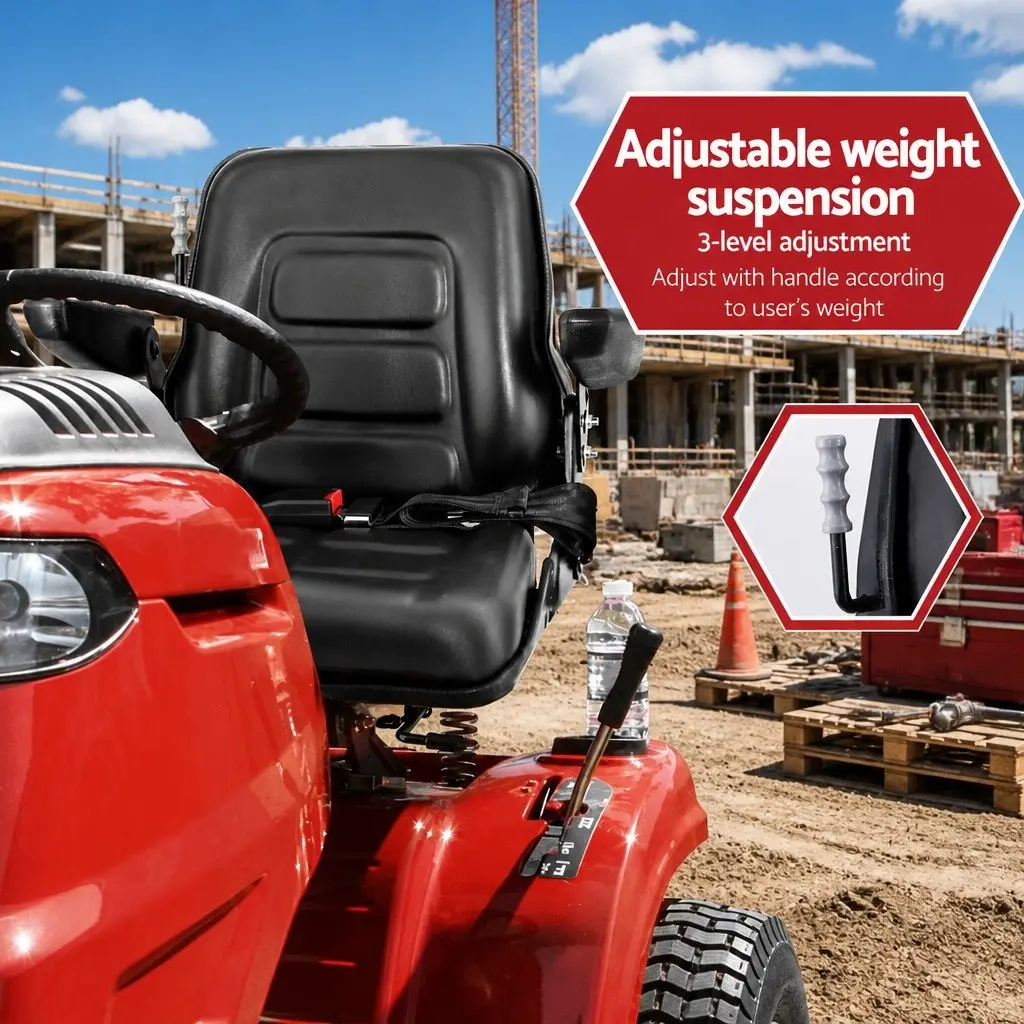 Universal Suspension Seat for Heavy Machinery Operators Adjustable Size