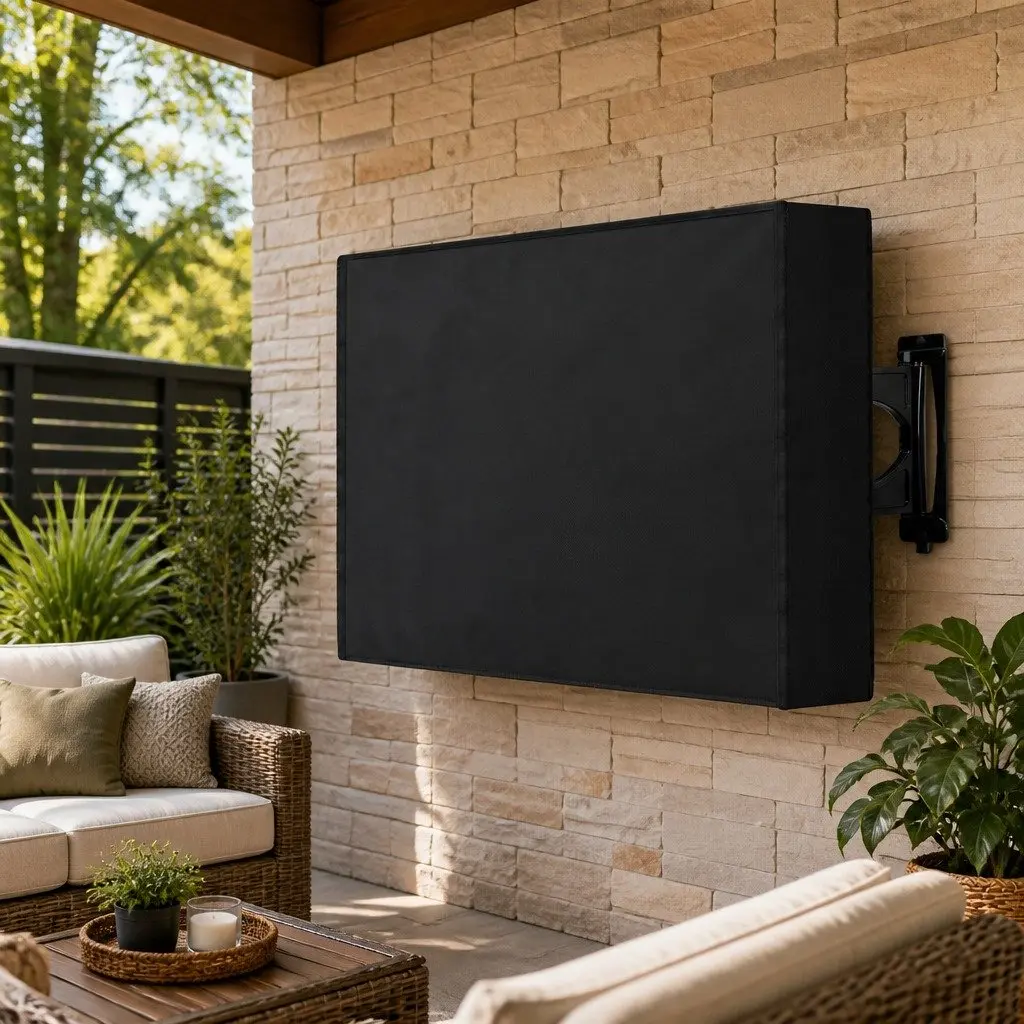 TV Cover Outdoor Use 40-43 Inch Waterproof Black
