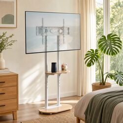 Mobile TV Stand Specifications: 40-75 Inch Capacity