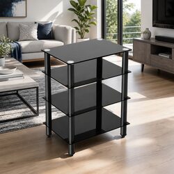 4-Tier Media Stand Specifications: Dimensions and Details
