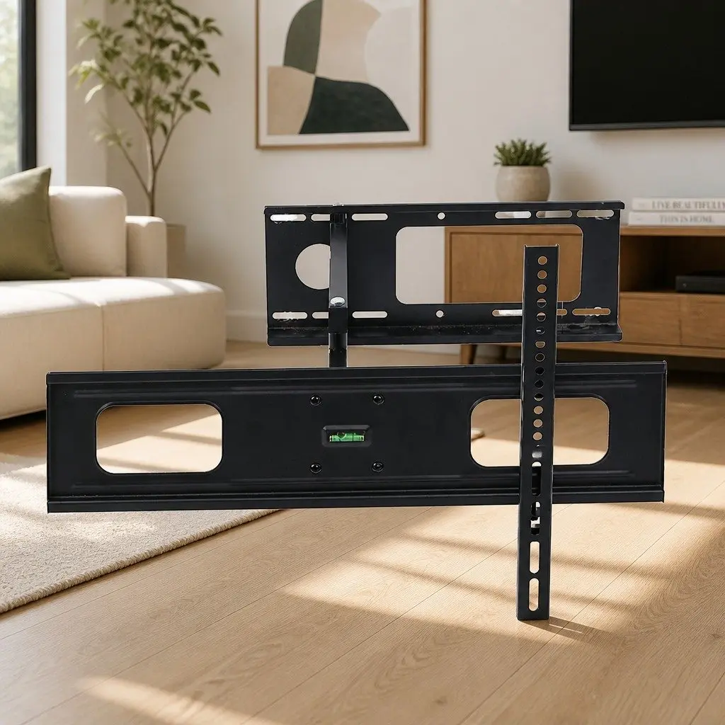 TV Wall Mount Bracket 32"-70" LED LCD Full Motion Tilt Swivel Adjustable Black
