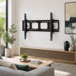 TV Wall Mount Bracket 42"-90" LED LCD Tilt Flat Low Profile Black Slim Design
