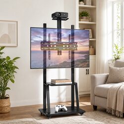 Fitted Mobile TV Stand for 32-70 Inch Televisions