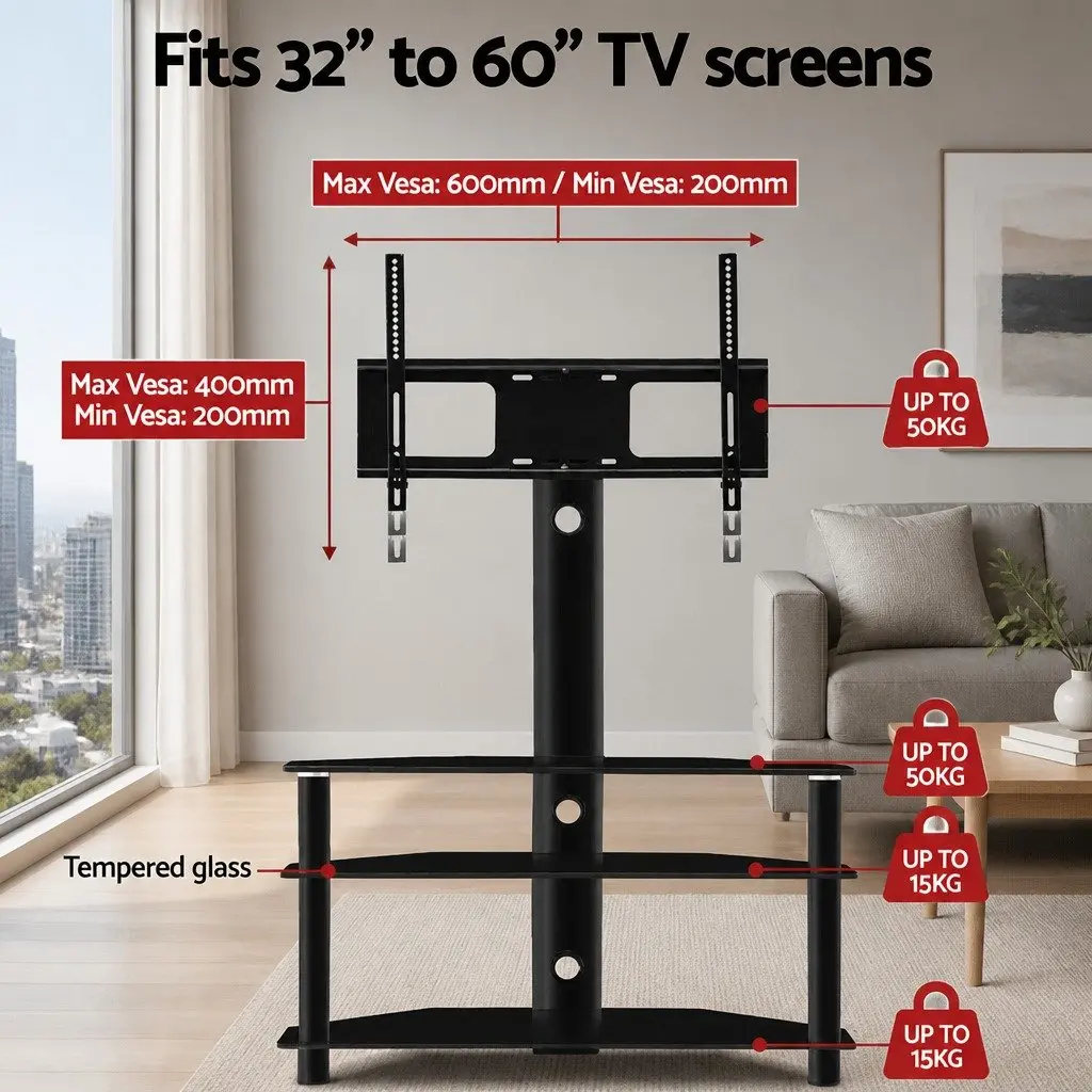 TV Floor Stand Mount for 32"-60"