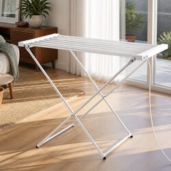 Heated Towel Rail Electric Airer with 8 Bars and Specifications