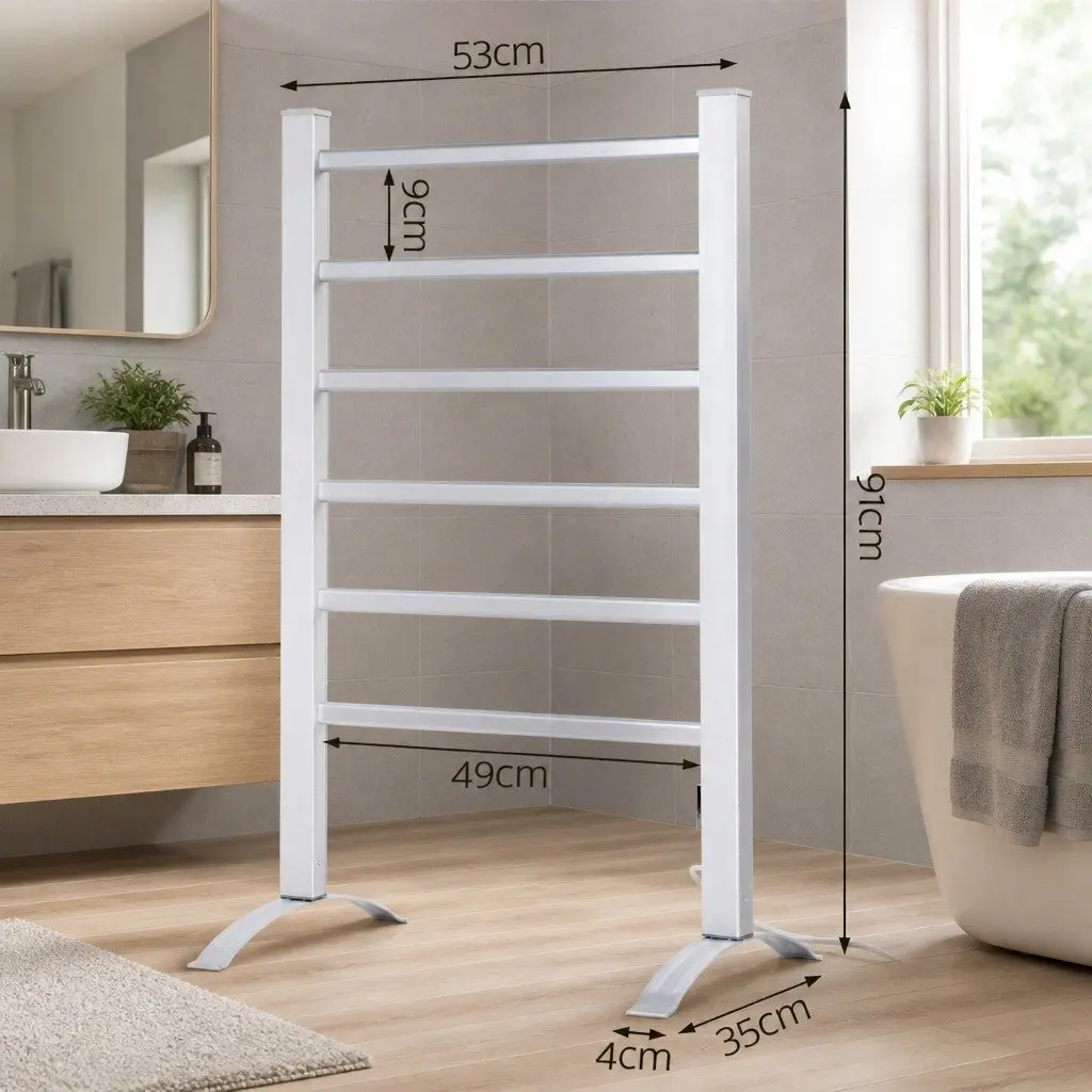 Electric Heated Towel Rail 6 Bars