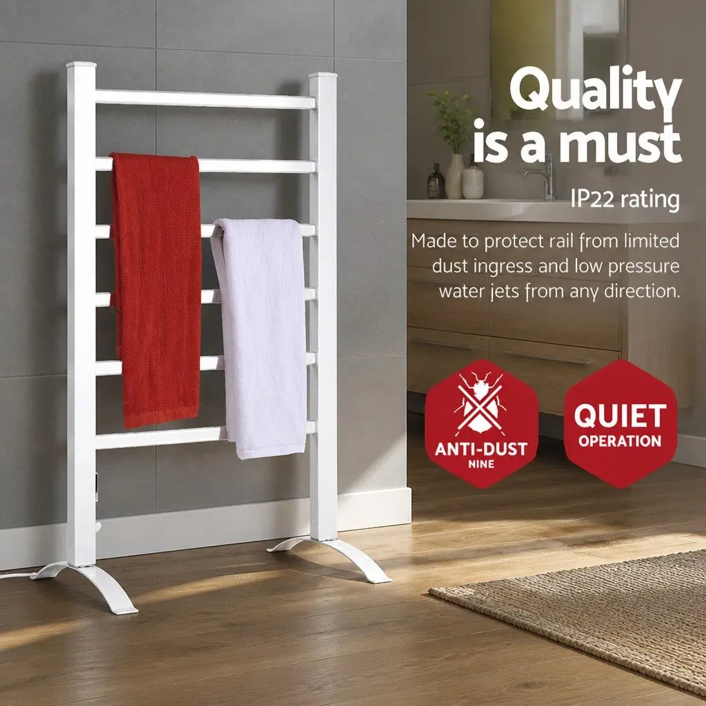 Electric Heated Towel Rail 6 Bars