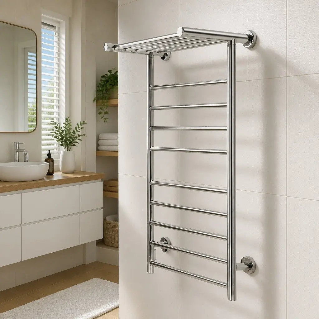 Wall-Mounted 14 Bars Electric Towel Rail