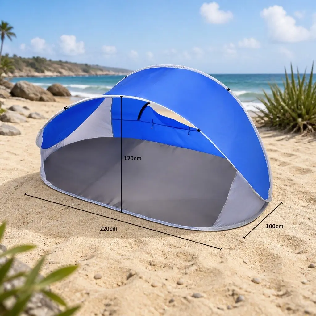 4-Person Blue Pop Up Tent