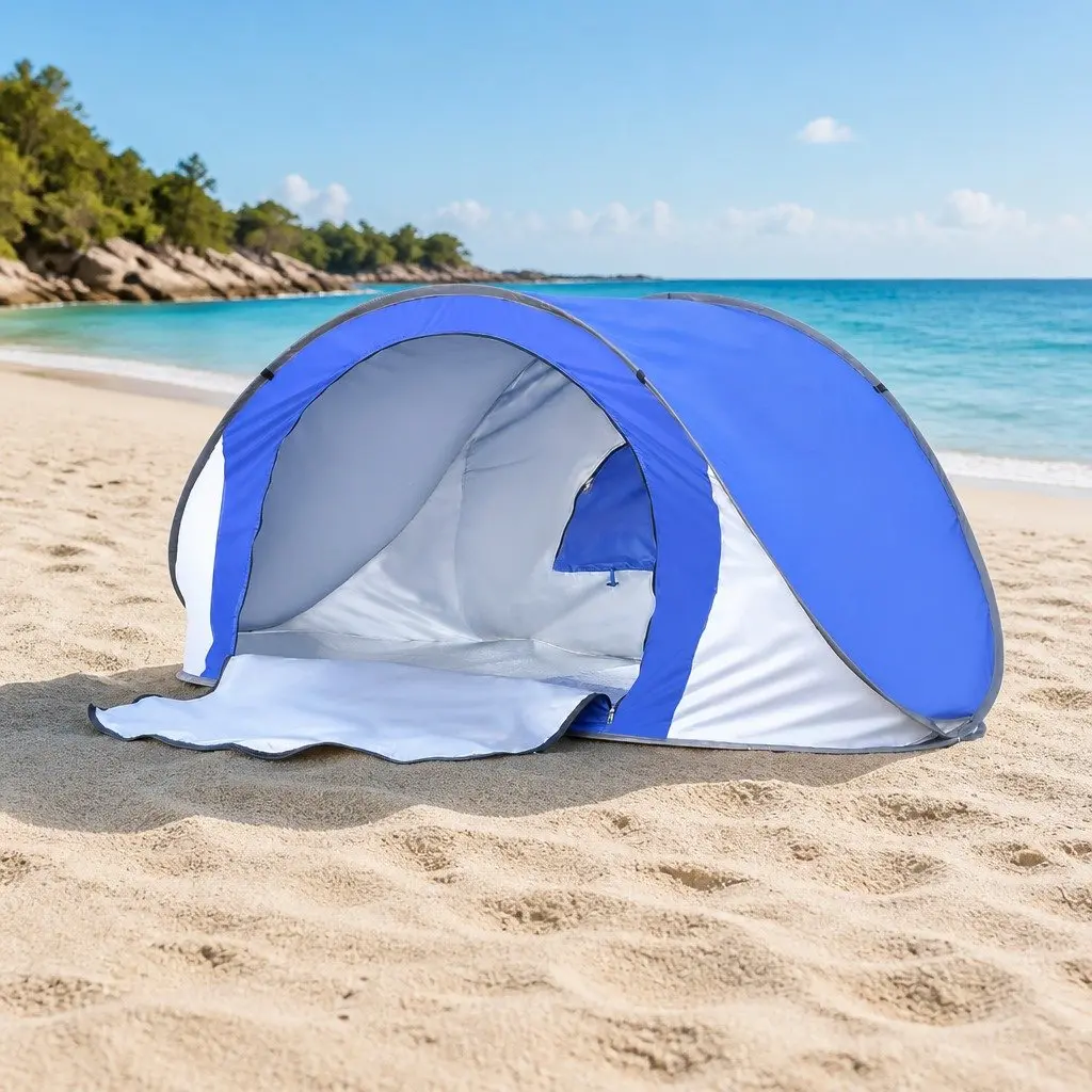 Pop Up Tent Beach Camping Instant Setup Family Outdoor Shelter Portable Carry