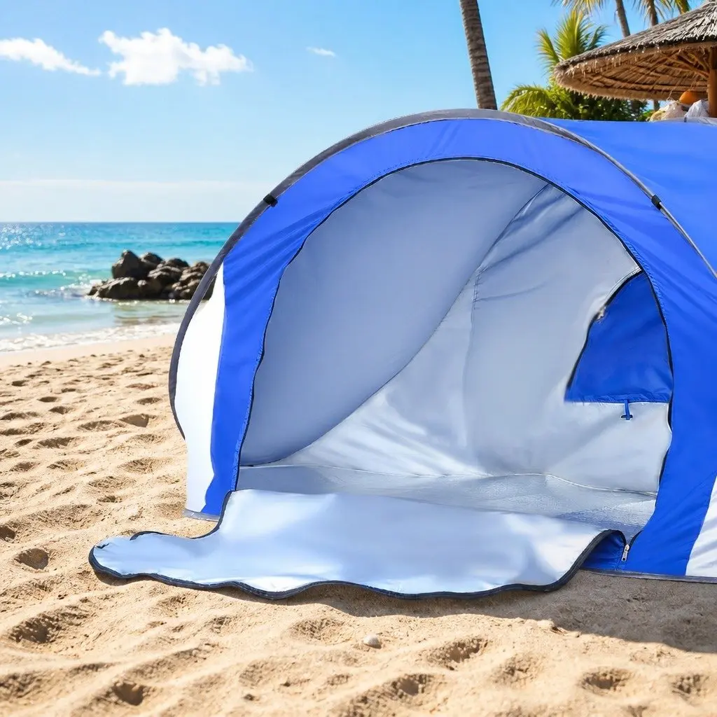 Pop Up Tent Beach Camping Instant Setup Family Outdoor Shelter Portable Carry
