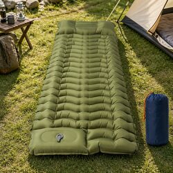 Camping Sleeping Pad Ultralight Inflatable Mattress with Pillow Hiking