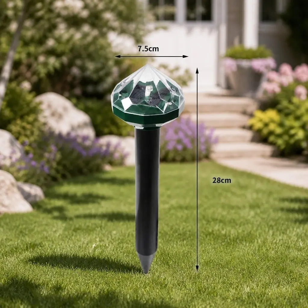 Snake Repeller Solar Powered Rat Mouse Deterrent Garden Lawn Pest Control 8 Pack