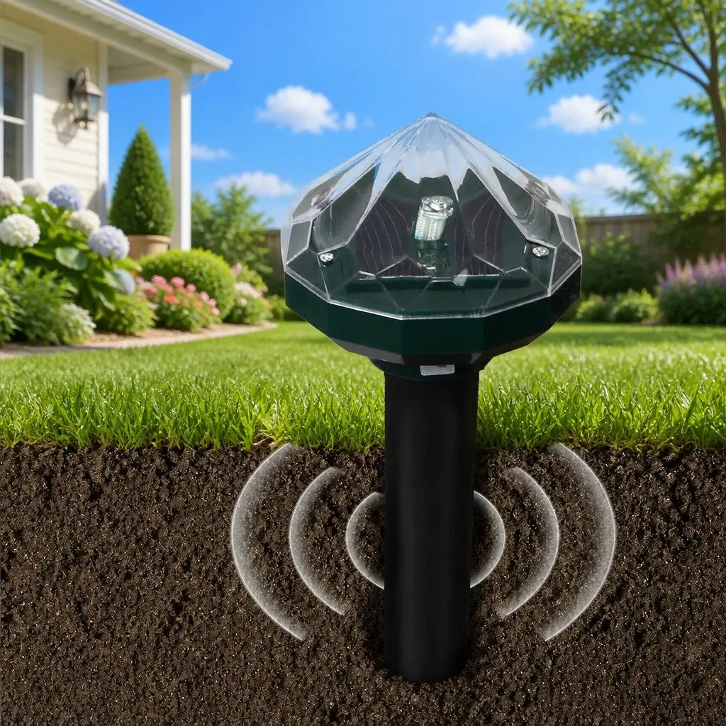 Snake Repeller Solar Powered Rat Mouse Deterrent Garden Lawn Pest Control 8 Pack