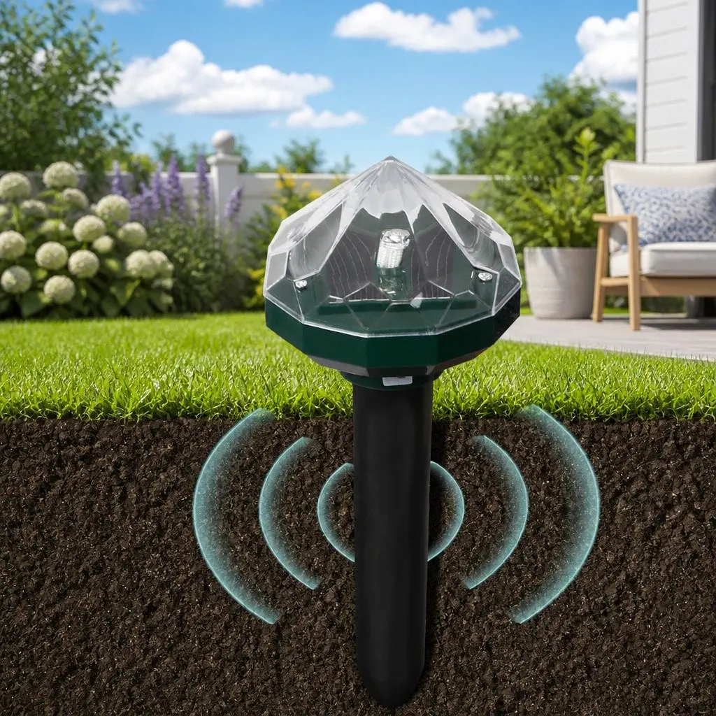 Snake Repeller Solar Powered Rat Mouse Deterrent Garden Lawn Pest Control 8 Pack