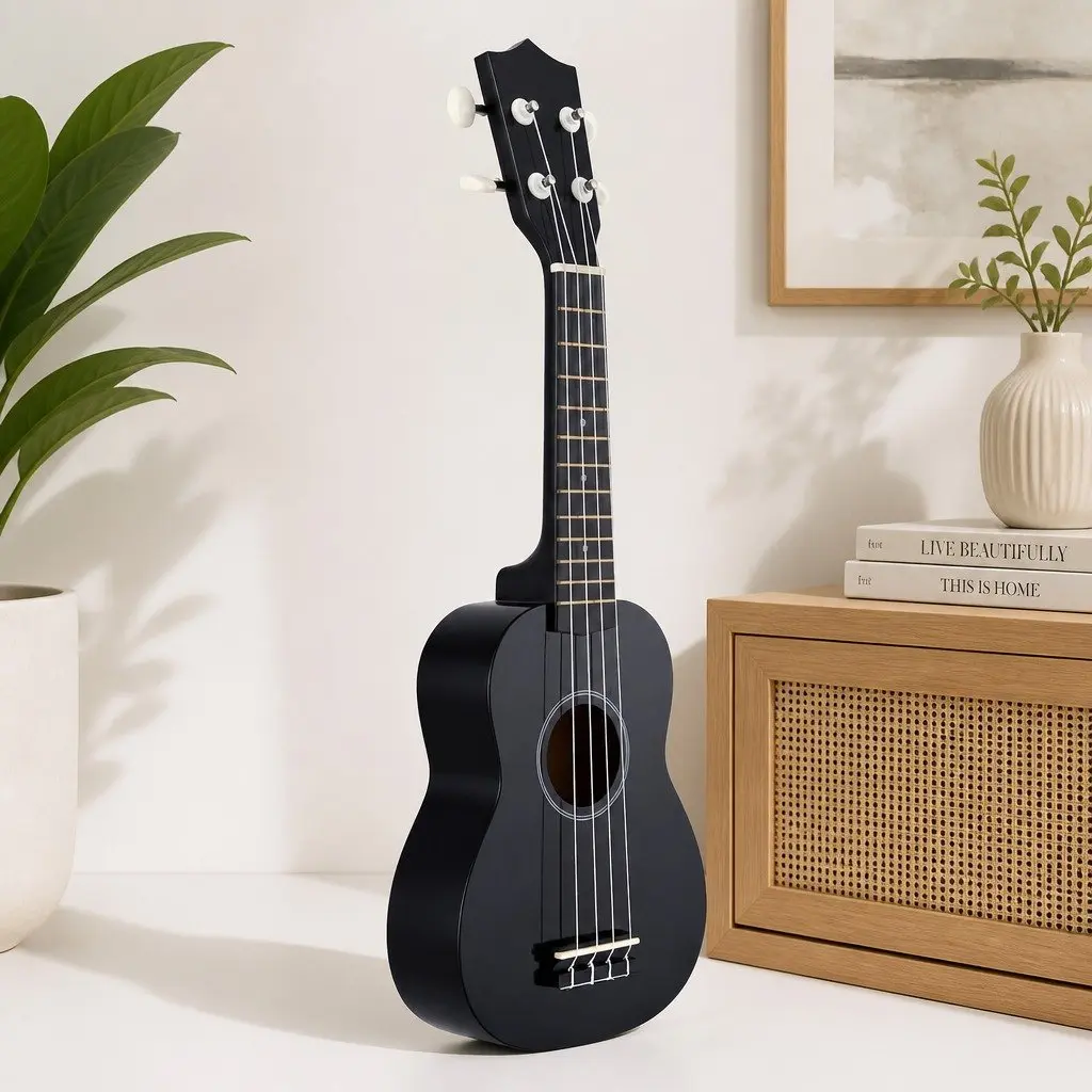 21 Inch Ukulele Beginner Basswood Nylon Strings Arched Back Tuning Carry Bag