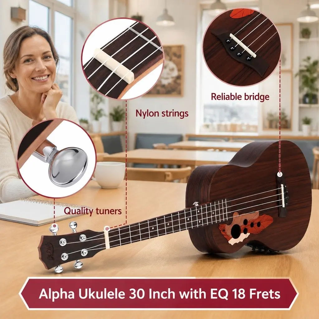 30-Inch Ukulele with EQ Equaliser