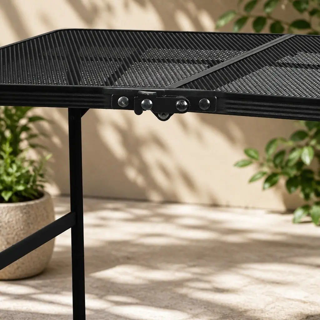 Folding Grill Table Portable BBQ Camping Outdoor 90cm x 60cm x 40/70cm