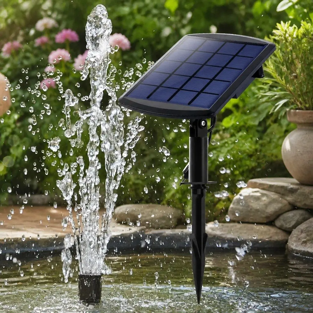 Solar Fountain Water Pump Kit Garden Outdoor 45cm