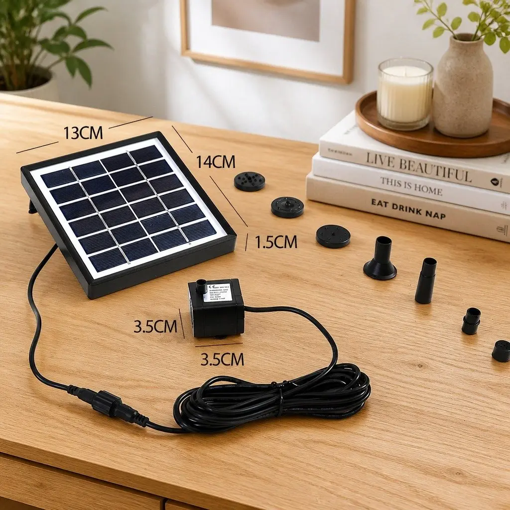 Solar Powered Water Fountain Pump Kit