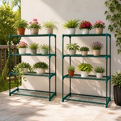 4 Tier Plant Stand with Steel Frame: Specs and Features