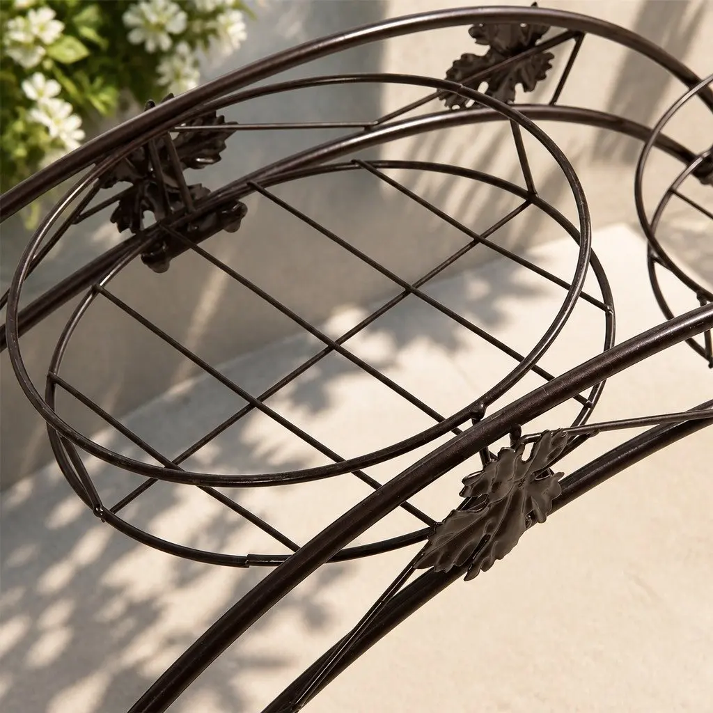 Metal Plant Stand Indoor Outdoor Steel Frame Large Small Pots
