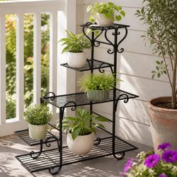 5-Tier Metal Plant Stand: Specs and Details