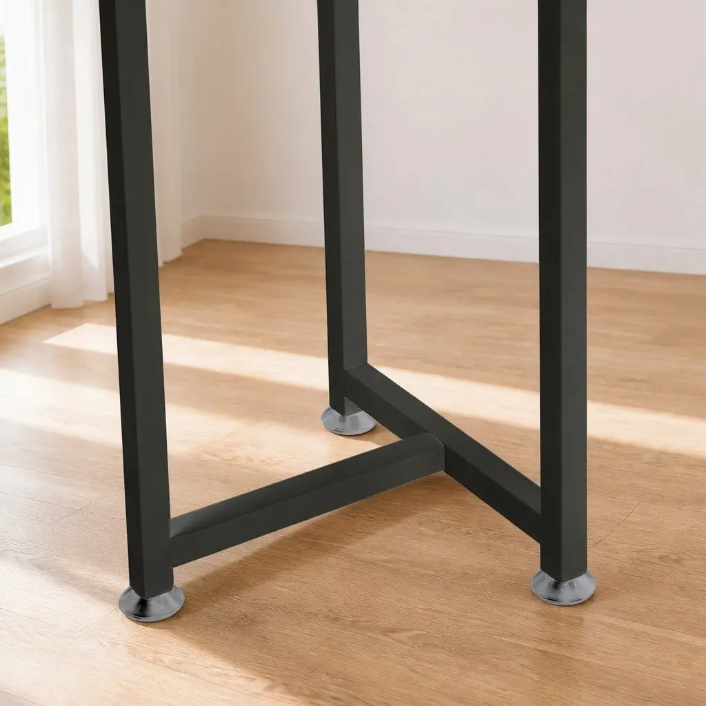 5 Tier Plant Stand Indoor Outdoor Black Metal Display Shelf Large