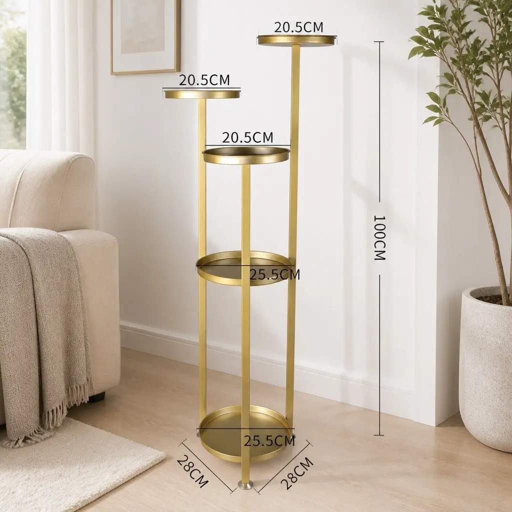 5 Tier Plant Stand Indoor Outdoor Metal Flower Pot Shelf Garden Display Rack