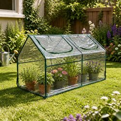 Greenhouse Flower Garden Shed Portable Plant Growing Protective Cover Outdoor
