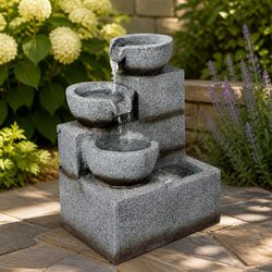 Electric Bird Bath Fountain, Resin Sculpture - Specs Inside