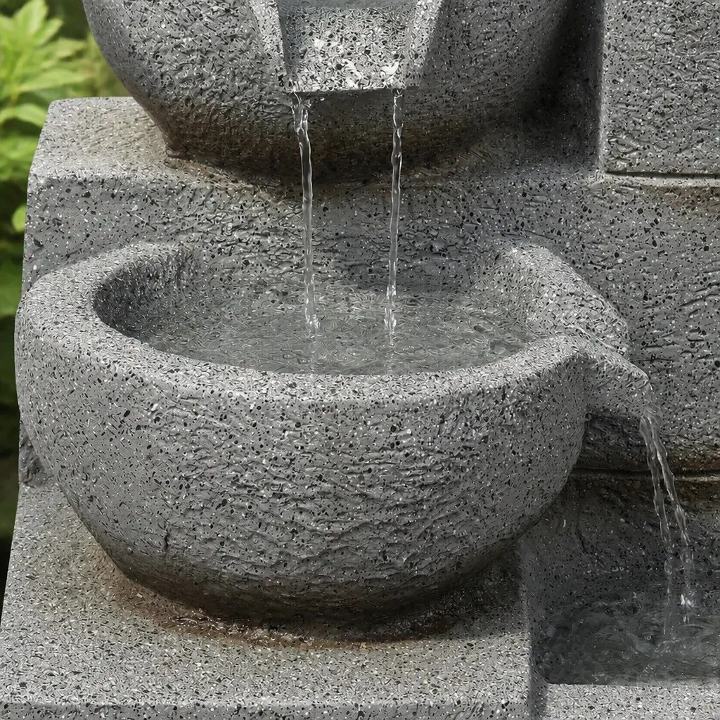 Electric Fountain Water Bird Bath Garden Outdoor Indoor Resin Sculpture Feature