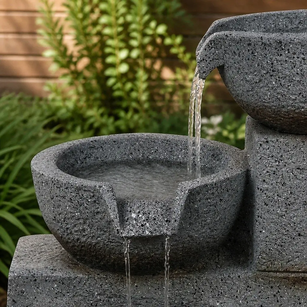 Electric Fountain Water Bird Bath Garden Outdoor Indoor Resin Sculpture Feature