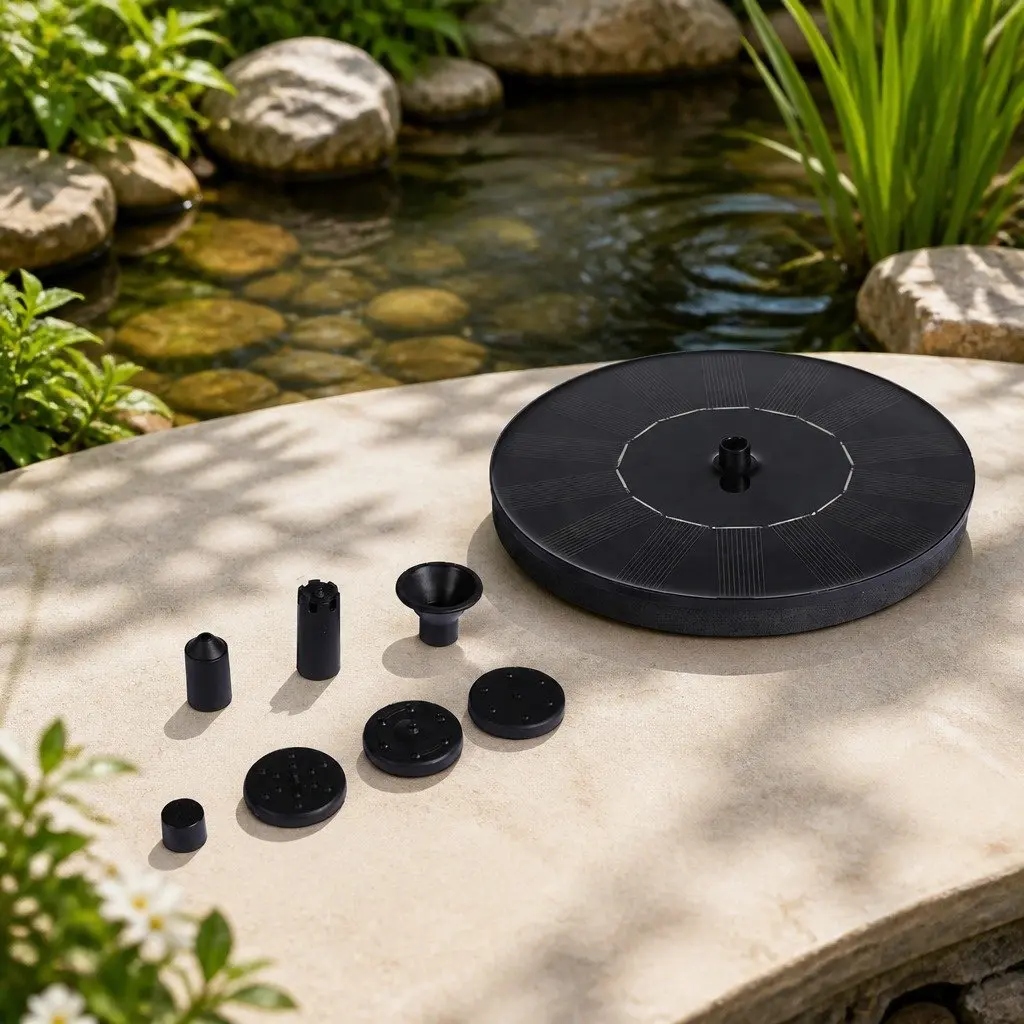 Solar Fountain Floating Water Feature Kit