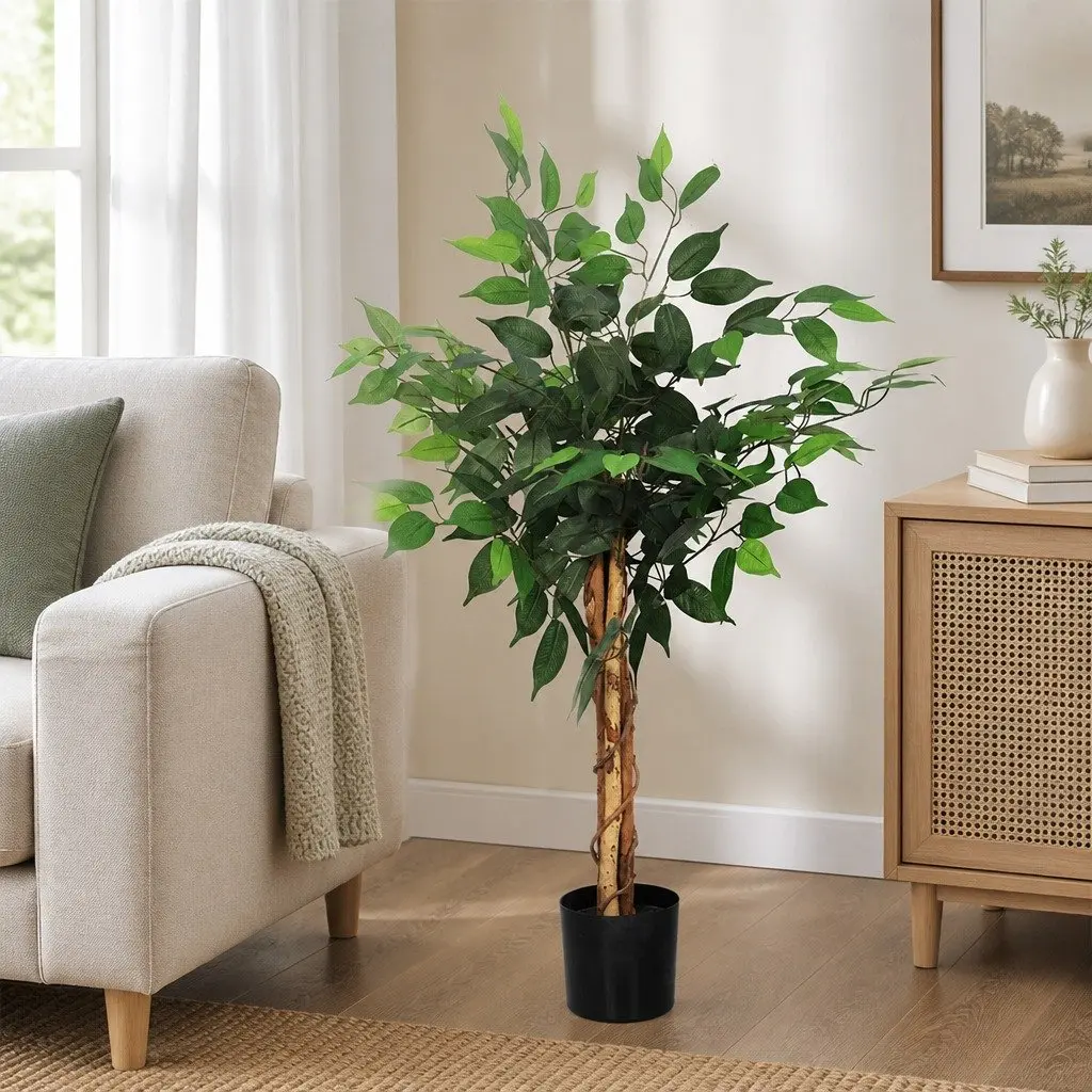 Artificial Tree Indoor Outdoor 90CM Faux Green Plant Home Decor
