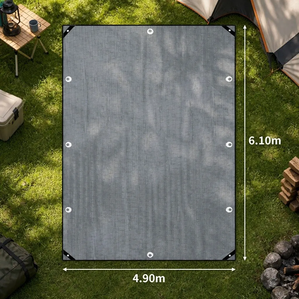 Heavy Duty Tarp for Camping 4.9m x 6.1m Waterproof Outdoor Cover