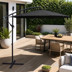 Specifications of the 3m Black Cantilever Umbrella