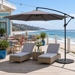 3m Grey Cantilever Outdoor Umbrella Specifications