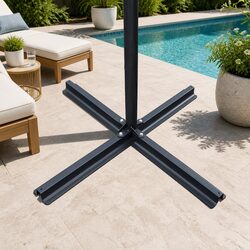 3m Navy Cantilever Umbrella with Octagonal Canopy