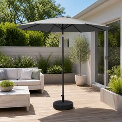 2.7m Charcoal Outdoor Umbrella: Specifications and Details