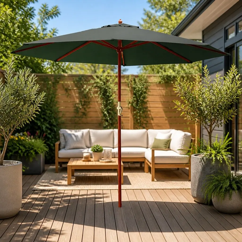 3m Outdoor Umbrella with Octagonal Canopy