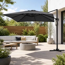Specifications of 3m Charcoal Outdoor Umbrella