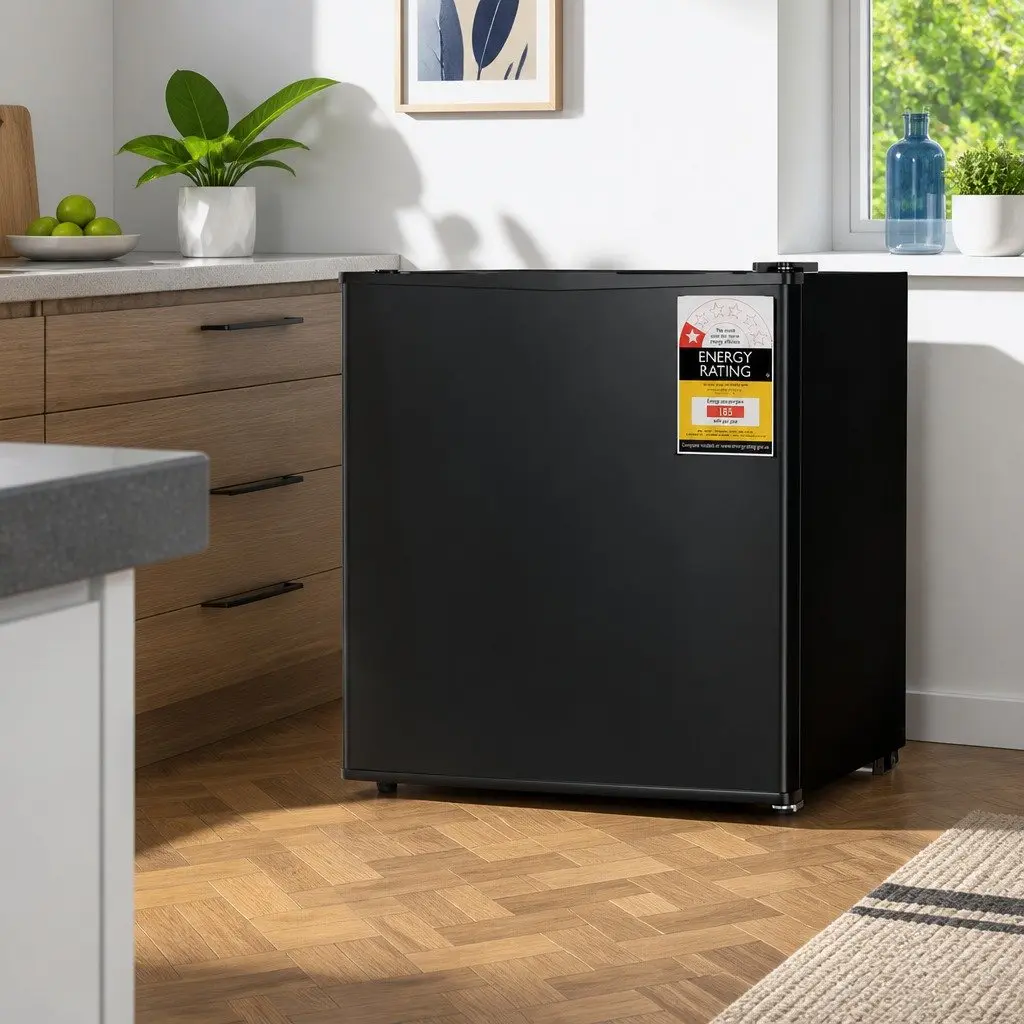 Upright Freezer for Home Office 31L Compact Vertical Freestanding Black