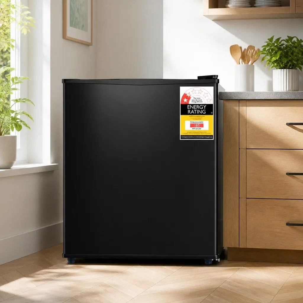 Upright Freezer for Home Office 31L Compact Vertical Freestanding Black