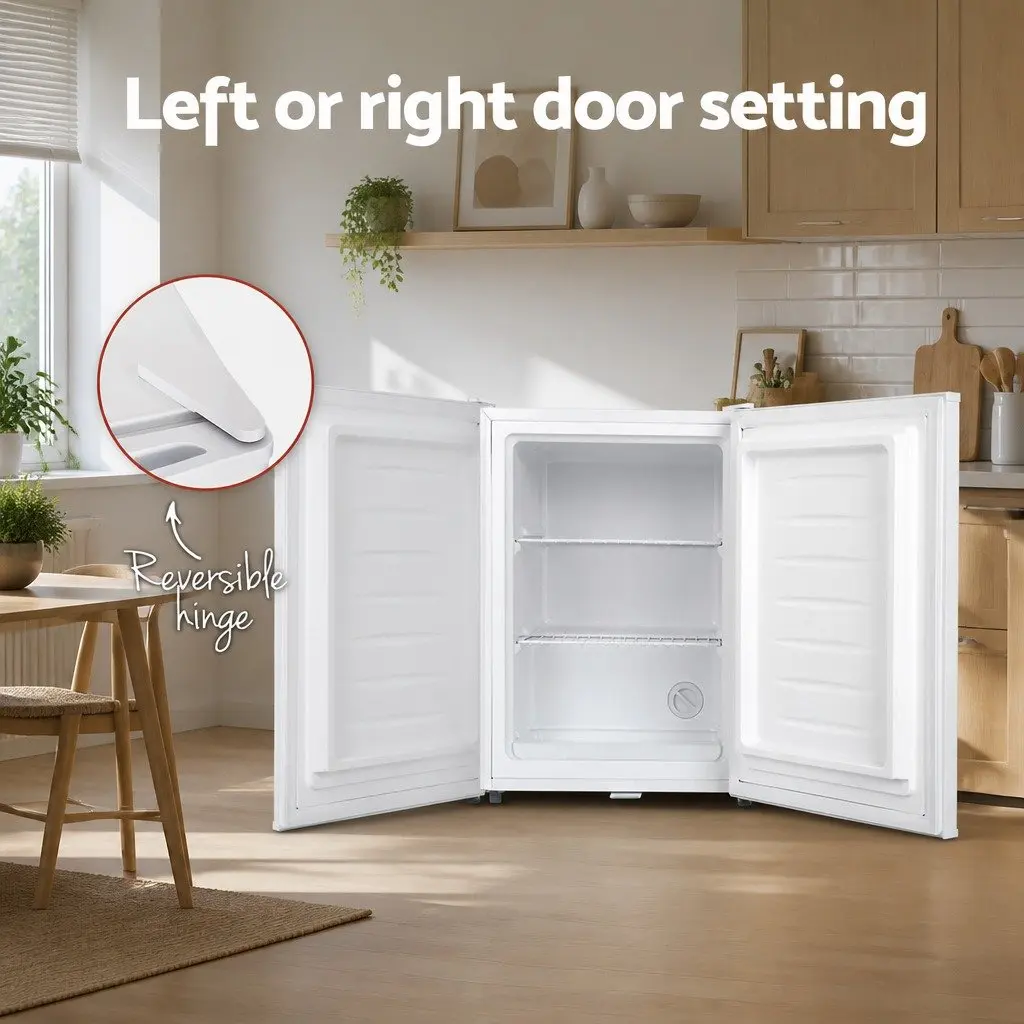 Upright Freezer Portable Compact for Caravan Apartment Holiday Home 42L White