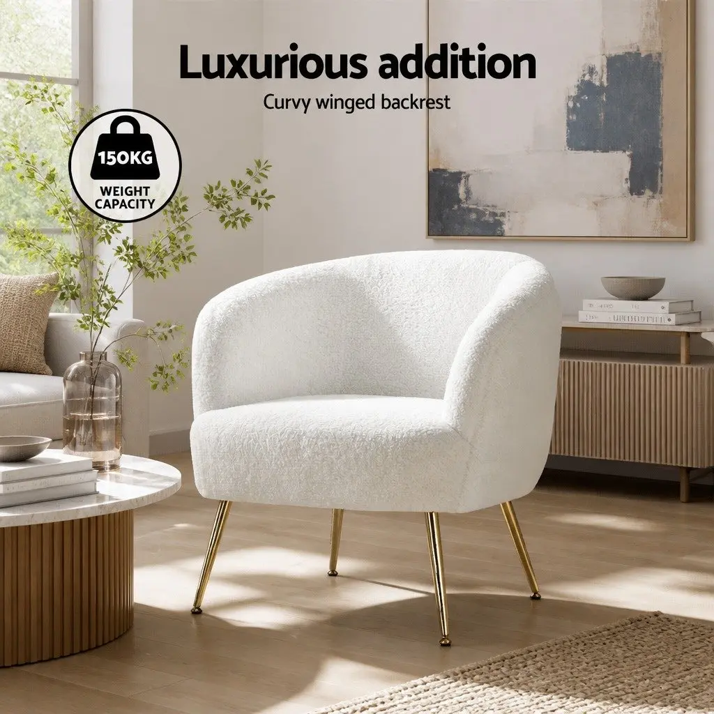 Sherpa Lounge Chair with Winged Backrest
