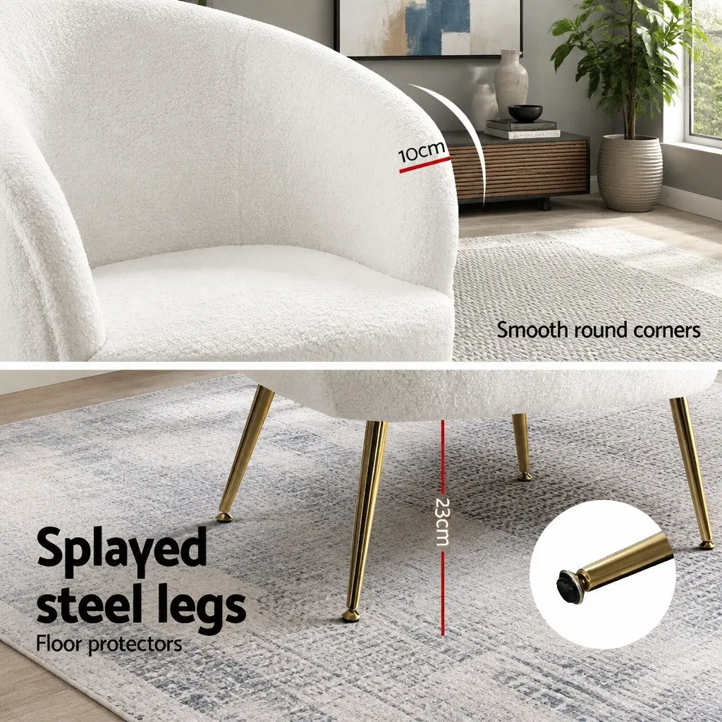 Sherpa Lounge Chair with Winged Backrest
