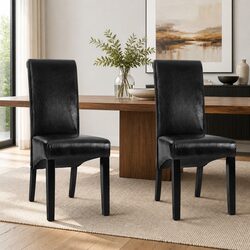 Specifications of Black Dining Chairs Set with Upholstered Seats