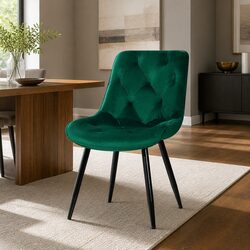 Green Velvet Dining Chairs Set of 2: Dimensions and Specs