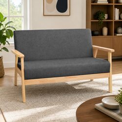 Specifications of the Grey 2-Seater Sofa Armchair